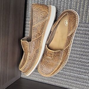 Ariat Brown Leather Loafers Size 7.5